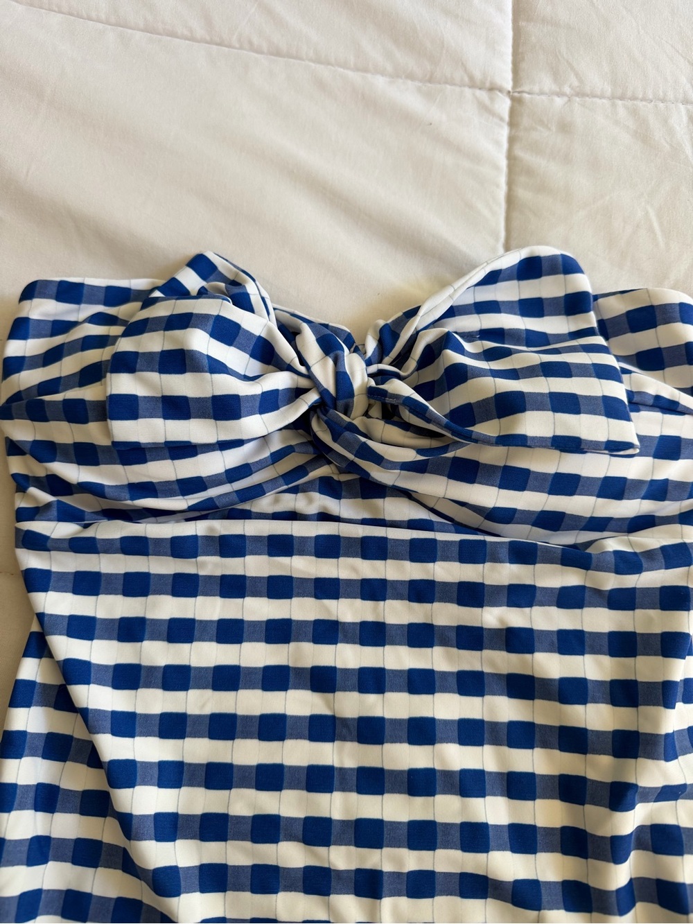 Milly Jacquard Cottage Bow One-Piece Swimsuit - NWT - Picture 2 of 6